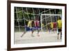 A Game of Football in Flamengo Park.-Jon Hicks-Framed Photographic Print