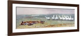 A Game of Fox and Geese, 1868-Briton Rivière-Framed Premium Giclee Print