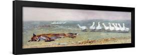 A Game of Fox and Geese, 1868-Briton Rivière-Framed Premium Giclee Print