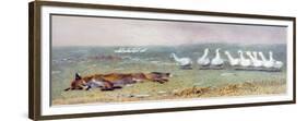 A Game of Fox and Geese, 1868-Briton Rivière-Framed Premium Giclee Print