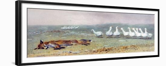 A Game of Fox and Geese, 1868-Briton Rivière-Framed Premium Giclee Print