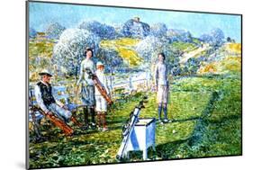 A Game of Golf, 1923-Childe Hassam-Mounted Giclee Print