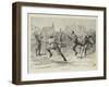 A Game of Hockey-null-Framed Giclee Print