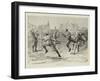 A Game of Hockey-null-Framed Giclee Print