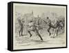 A Game of Hockey-null-Framed Stretched Canvas