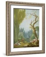 A Game of Horse and Rider, c.1775-80-Jean-Honore Fragonard-Framed Giclee Print