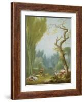 A Game of Horse and Rider, c.1775-80-Jean-Honore Fragonard-Framed Giclee Print