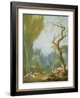 A Game of Horse and Rider, c.1775-80-Jean-Honore Fragonard-Framed Giclee Print