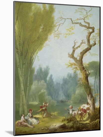 A Game of Horse and Rider, c.1775-80-Jean-Honore Fragonard-Mounted Giclee Print