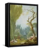 A Game of Horse and Rider, c.1775-80-Jean-Honore Fragonard-Framed Stretched Canvas
