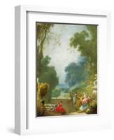 A Game of Hot Cockles, c.1775-80-Jean-Honore Fragonard-Framed Giclee Print