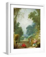 A Game of Hot Cockles, c.1775-80-Jean-Honore Fragonard-Framed Giclee Print