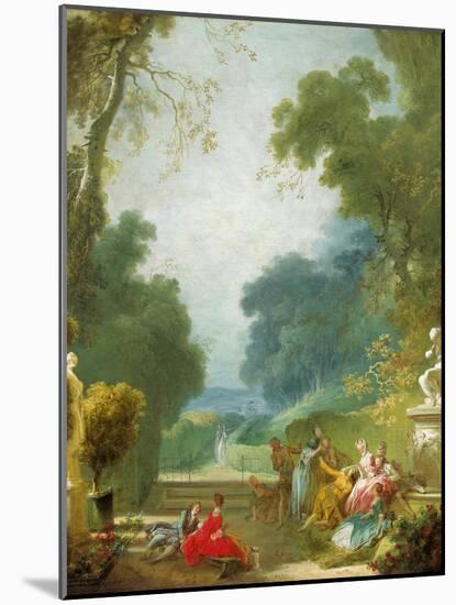 A Game of Hot Cockles, c.1775-80-Jean-Honore Fragonard-Mounted Giclee Print