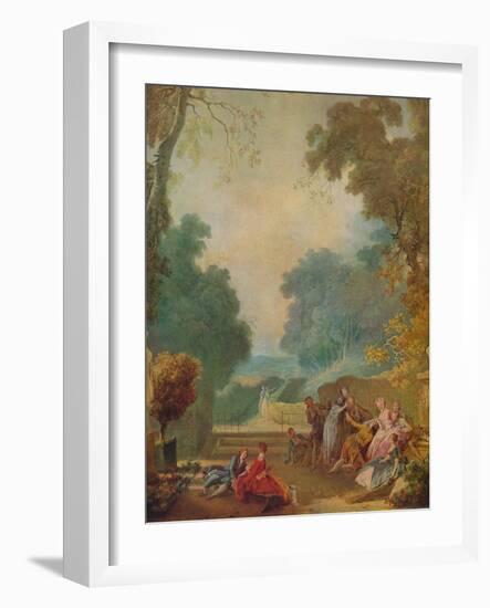 'A Game of Hot Cockles', c1775-1780-Jean-Honore Fragonard-Framed Giclee Print