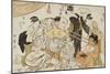 A Game of Neck Pull (Kubippiki) Between the Ozeki Tanikaze and Kintaro-Kitagawa Utamaro-Mounted Giclee Print