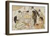 A Game of Neck Pull (Kubippiki) Between the Ozeki Tanikaze and Kintaro-Kitagawa Utamaro-Framed Giclee Print