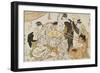 A Game of Neck Pull (Kubippiki) Between the Ozeki Tanikaze and Kintaro-Kitagawa Utamaro-Framed Giclee Print