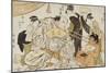 A Game of Neck Pull (Kubippiki) Between the Ozeki Tanikaze and Kintaro-Kitagawa Utamaro-Mounted Giclee Print