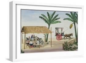 A Game of Panguingui, from 'The Flebus Album of Views in and around Manila', C.1845-Jose Honorato Lozano-Framed Giclee Print