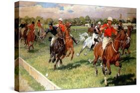 A Game of Polo, 1911-Ludwig Koch-Stretched Canvas