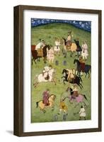 A Game of Polo, from the Large Clive Album-null-Framed Giclee Print