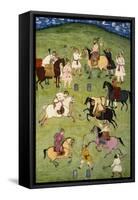 A Game of Polo, from the Large Clive Album-null-Framed Stretched Canvas