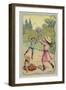 A Game of Ringtoss-null-Framed Giclee Print