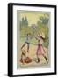 A Game of Ringtoss-null-Framed Giclee Print