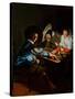 A Game of Tric-Trac, C.1630 (Oil on Panel)-Judith Leyster-Stretched Canvas