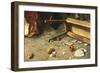 A Game of Trumps or Brawl in Trastevere-Michele Cammarano-Framed Giclee Print