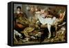 A Game Stall-Frans Snyders Or Snijders-Framed Stretched Canvas