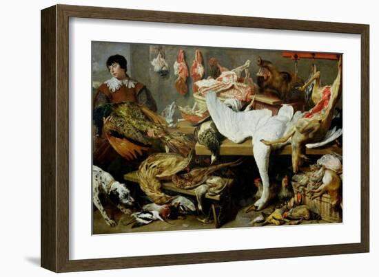 A Game Stall-Frans Snyders Or Snijders-Framed Giclee Print