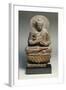 A Gandhara Grey Schist Figure of Buddha, 2nd Century-null-Framed Giclee Print