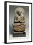 A Gandhara Grey Schist Figure of Buddha, 2nd Century-null-Framed Giclee Print