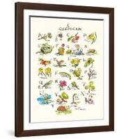 A Garden ABC-Claire Fletcher-Framed Giclee Print