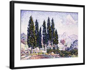 A Garden at Saint-Paul, 1923-Paul Signac-Framed Giclee Print