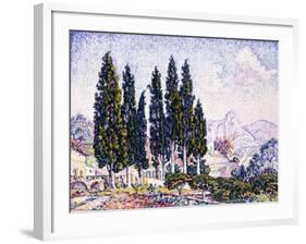 A Garden at Saint-Paul, 1923-Paul Signac-Framed Giclee Print