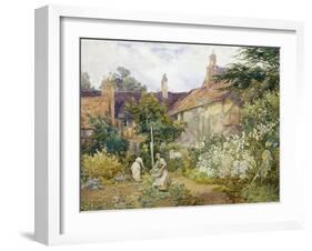 A Garden at Warwick-George Hodgson-Framed Giclee Print