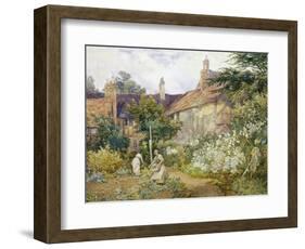 A Garden at Warwick-George Hodgson-Framed Premium Giclee Print