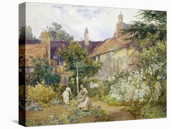 A Garden at Warwick-George Hodgson-Stretched Canvas