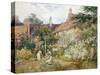 A Garden at Warwick-George Hodgson-Stretched Canvas