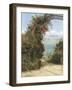 A Garden by the Sea-Frank Topham-Framed Giclee Print