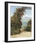 A Garden by the Sea-Frank Topham-Framed Giclee Print