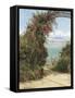 A Garden by the Sea-Frank Topham-Framed Stretched Canvas