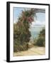 A Garden by the Sea-Frank Topham-Framed Giclee Print