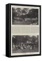 A Garden Fete in the Grounds of Otterspool House, Liverpool-null-Framed Stretched Canvas