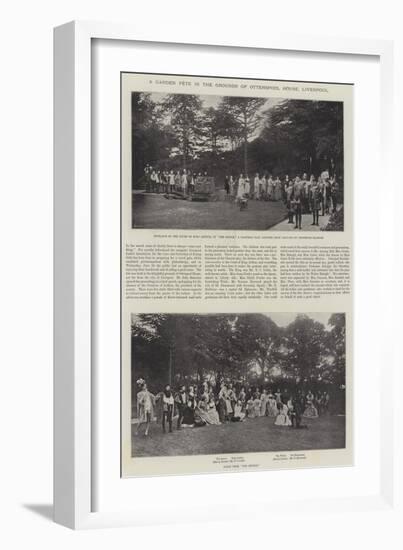 A Garden Fete in the Grounds of Otterspool House, Liverpool-null-Framed Giclee Print