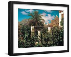 A Garden in Capri-Frederic Leighton-Framed Art Print