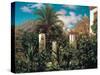 A Garden in Capri-Frederic Leighton-Stretched Canvas