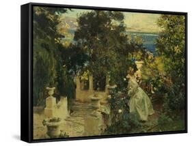 A Garden in Corfu, 1909-John Singer Sargent-Framed Stretched Canvas